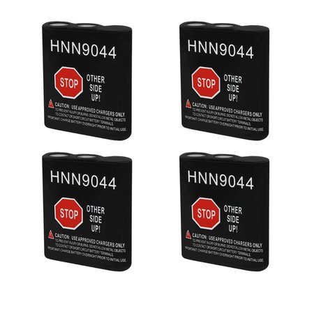 MIGHTY MAX BATTERY HNN9044 Replacement for Motorola HNN9044A, HNN9044AR - 4PK MAX3458911
